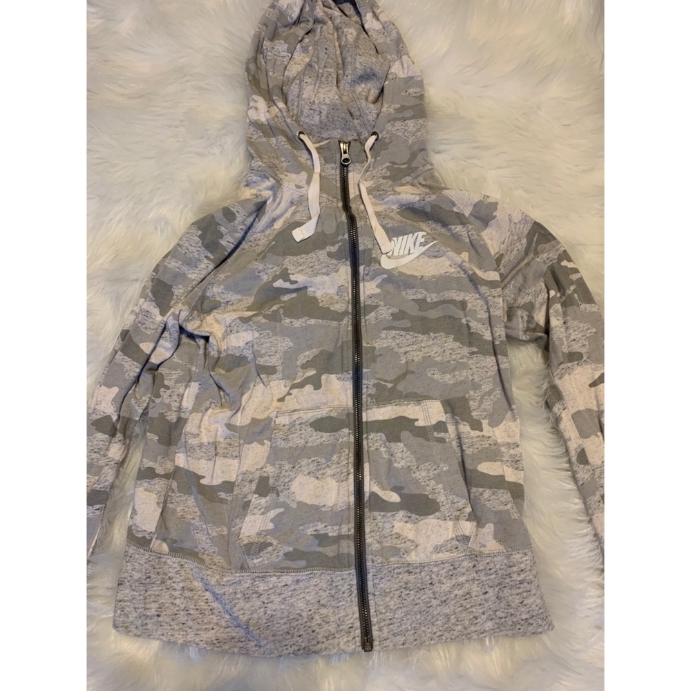 Nike Grey Camo Hoodie